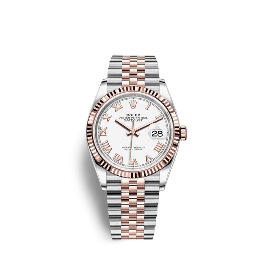 Datejust 36, 18K Everose Gold and Stainless Steel, 36Mm, Ref# 126231-0015