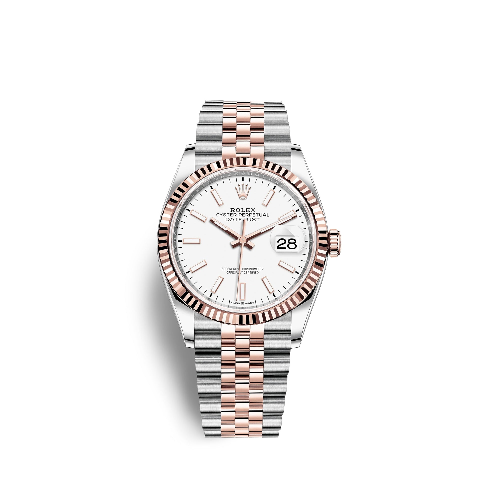 Datejust 36, 18K Everose Gold and Stainless Steel, 36Mm, Ref# 126231-0017