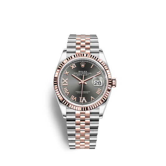 Datejust 36, 18K Everose Gold and Stainless Steel, 36Mm, Ref# 126231-0023