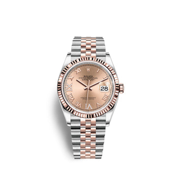 Datejust 36, 18K Everose Gold and Stainless Steel, 36Mm, Ref# 126231-0027