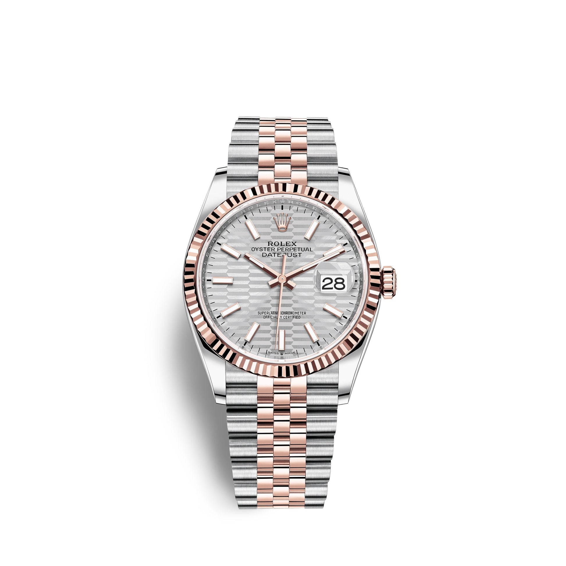 Datejust 36, 18K Everose Gold and Stainless Steel, 36Mm, Ref# 126231-0033