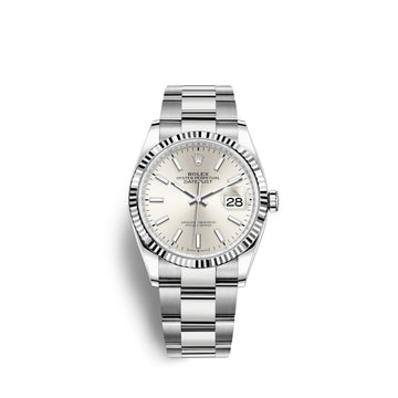 Datejust 36, Stainless Steel and 18K White Gold, 36Mm, Ref# 126234-0014