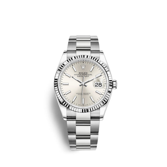 Datejust 36, Stainless Steel and 18K White Gold, 36Mm, Ref# 126234-0014