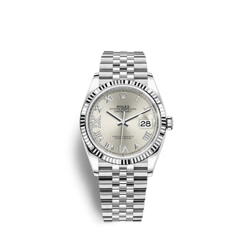 Datejust 36, Stainless Steel and 18K White Gold, 36Mm, Ref# 126234-0029