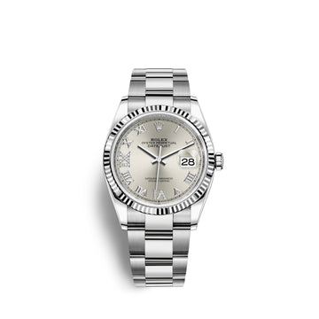 Datejust 36, Stainless Steel and 18K White Gold, 36Mm, Ref# 126234-0030