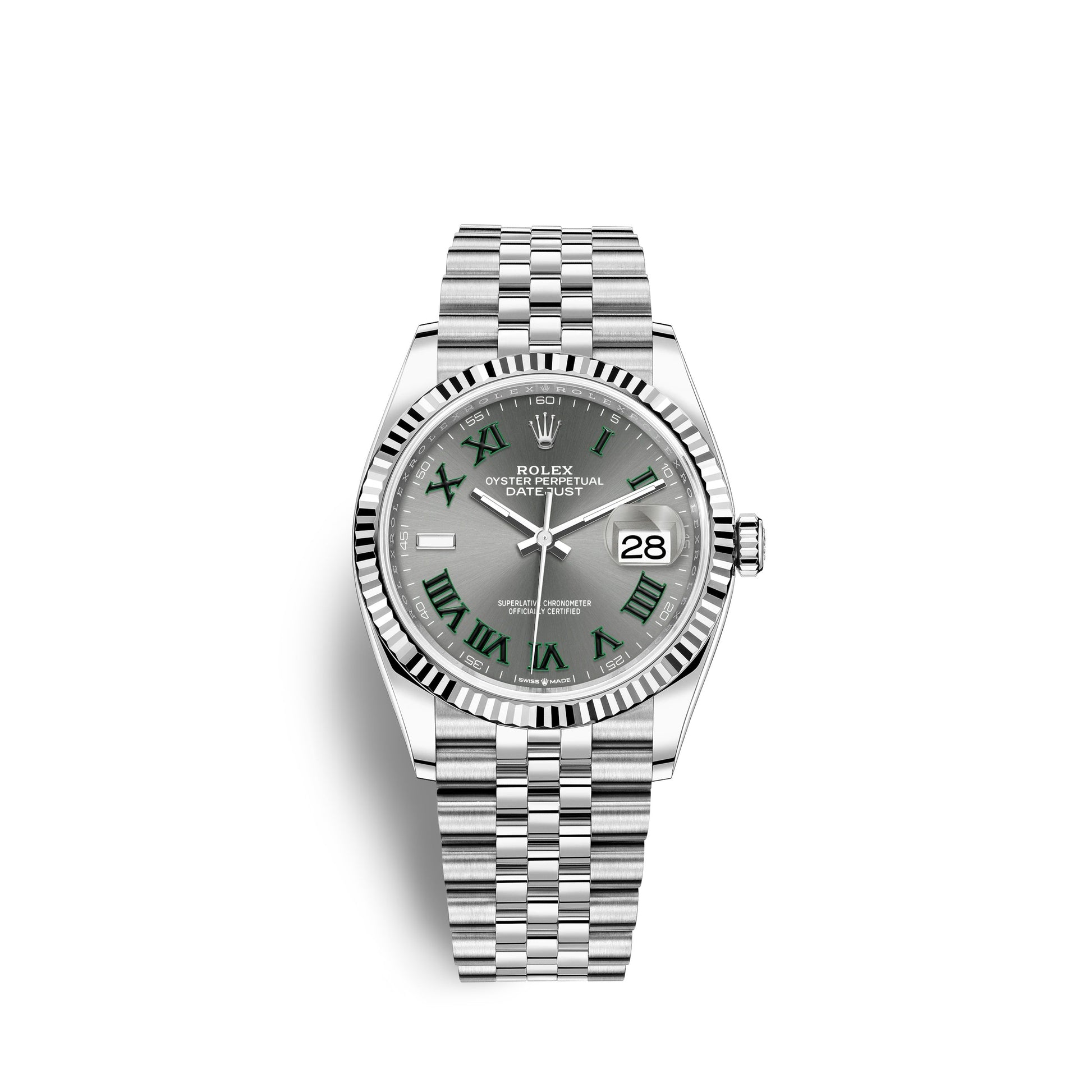 Datejust 36, Stainless Steel and 18K White Gold, 36Mm, Ref# 126234-0045