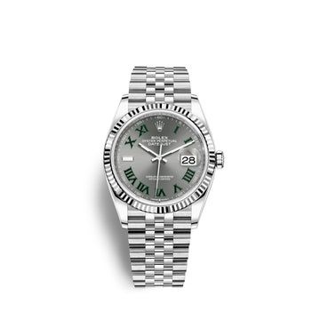 Datejust 36, Stainless Steel and 18K White Gold, 36Mm, Ref# 126234-0045