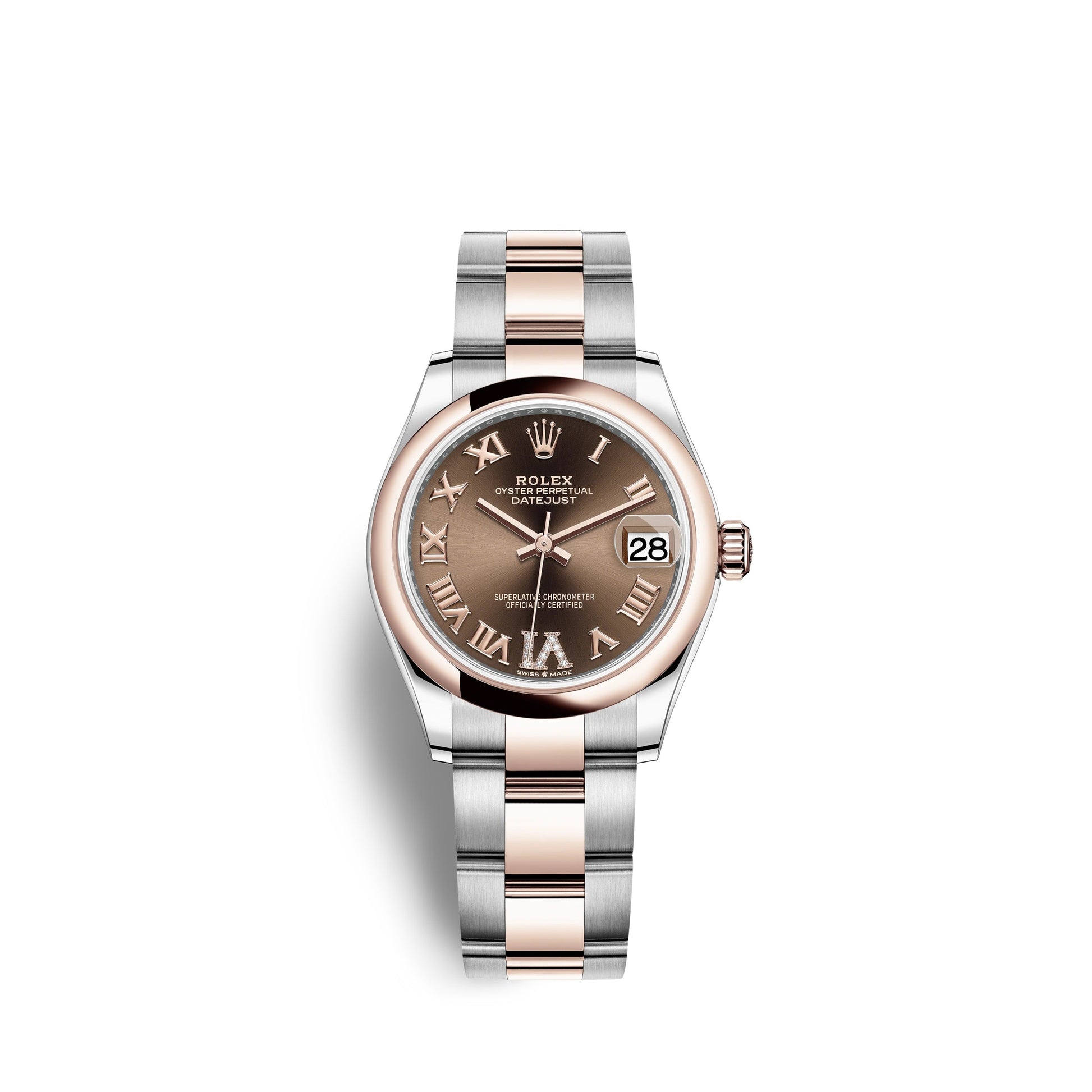 Datejust 31, Oyster, Oystersteel and Everose Gold, Ref# 278241-0003