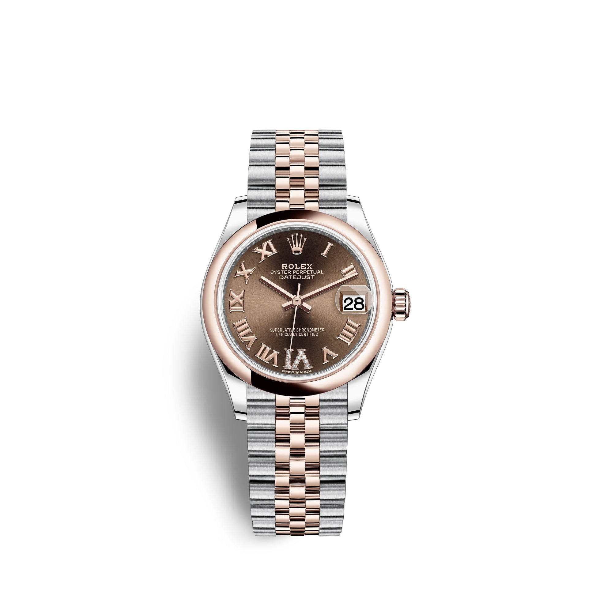Datejust 31, Oystersteel and Everose Gold, Ref# 278241-0004