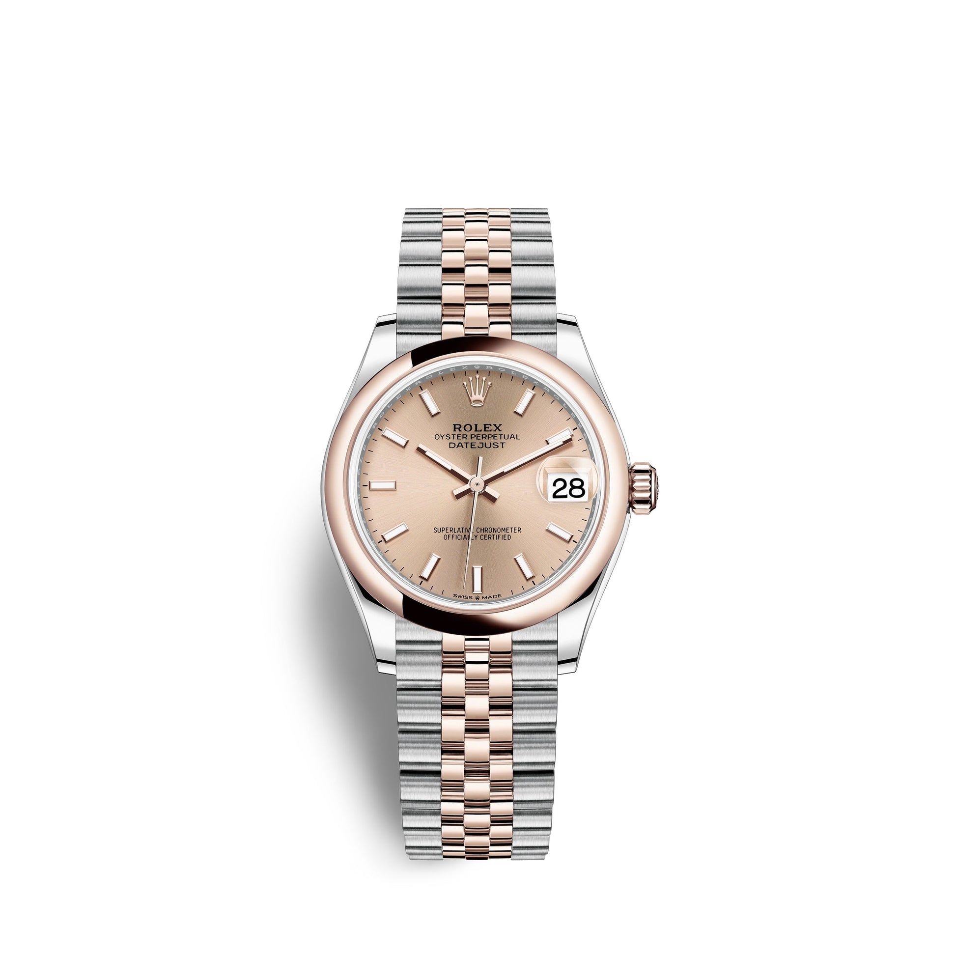 Datejust 31, Oystersteel and Everose Gold, Ref# 278241-0010