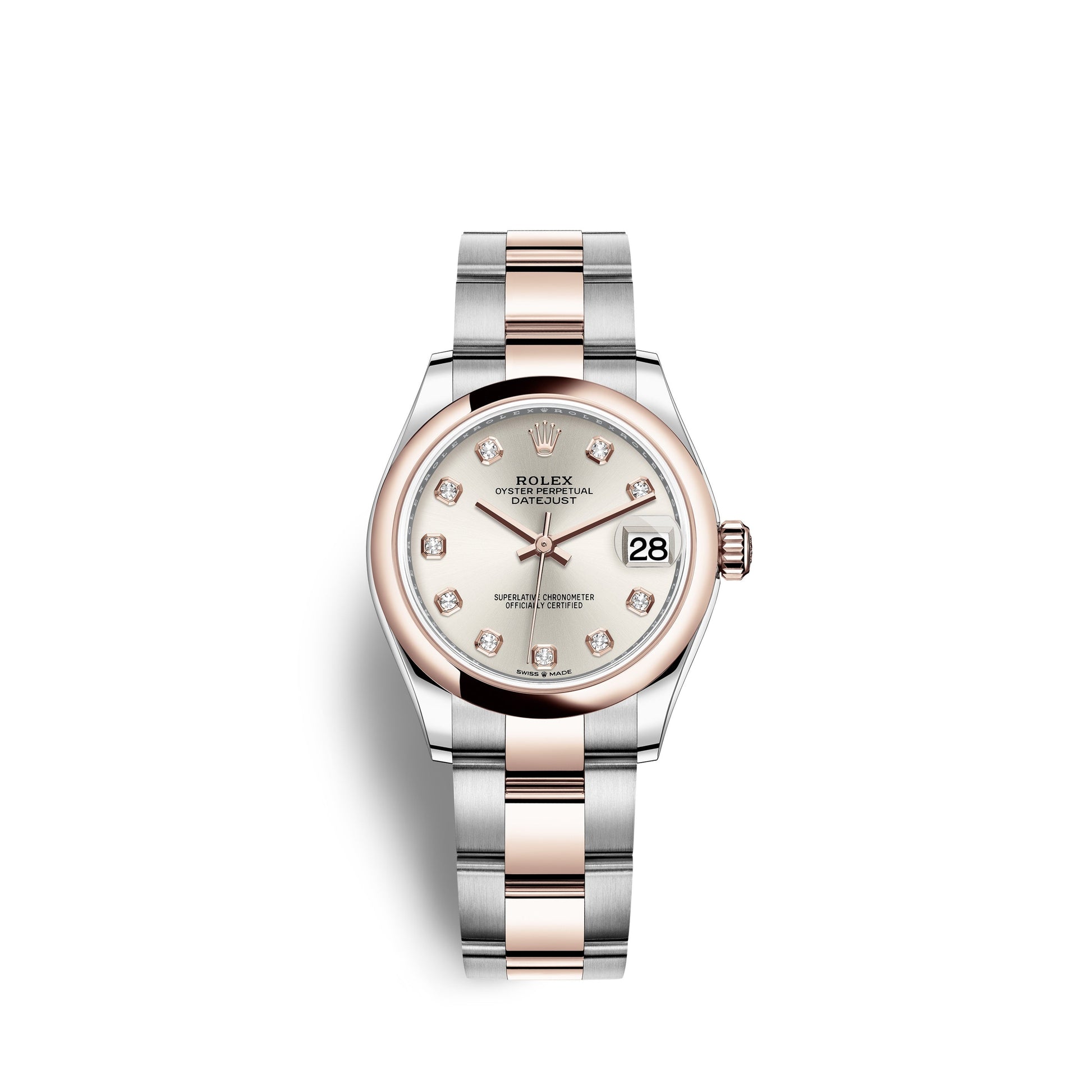 Datejust 31, Oystersteel and Everose Gold, Ref# 278241-0015