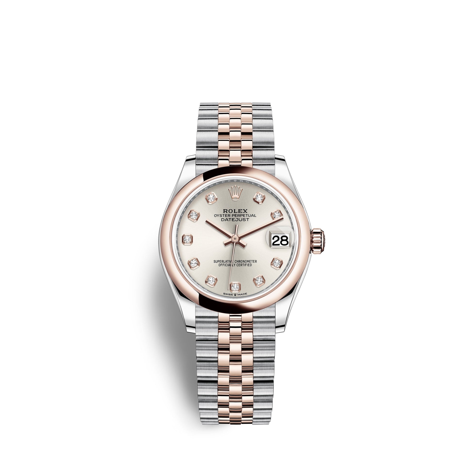 Datejust 31, Oystersteel and Everose Gold, Ref# 278241-0016