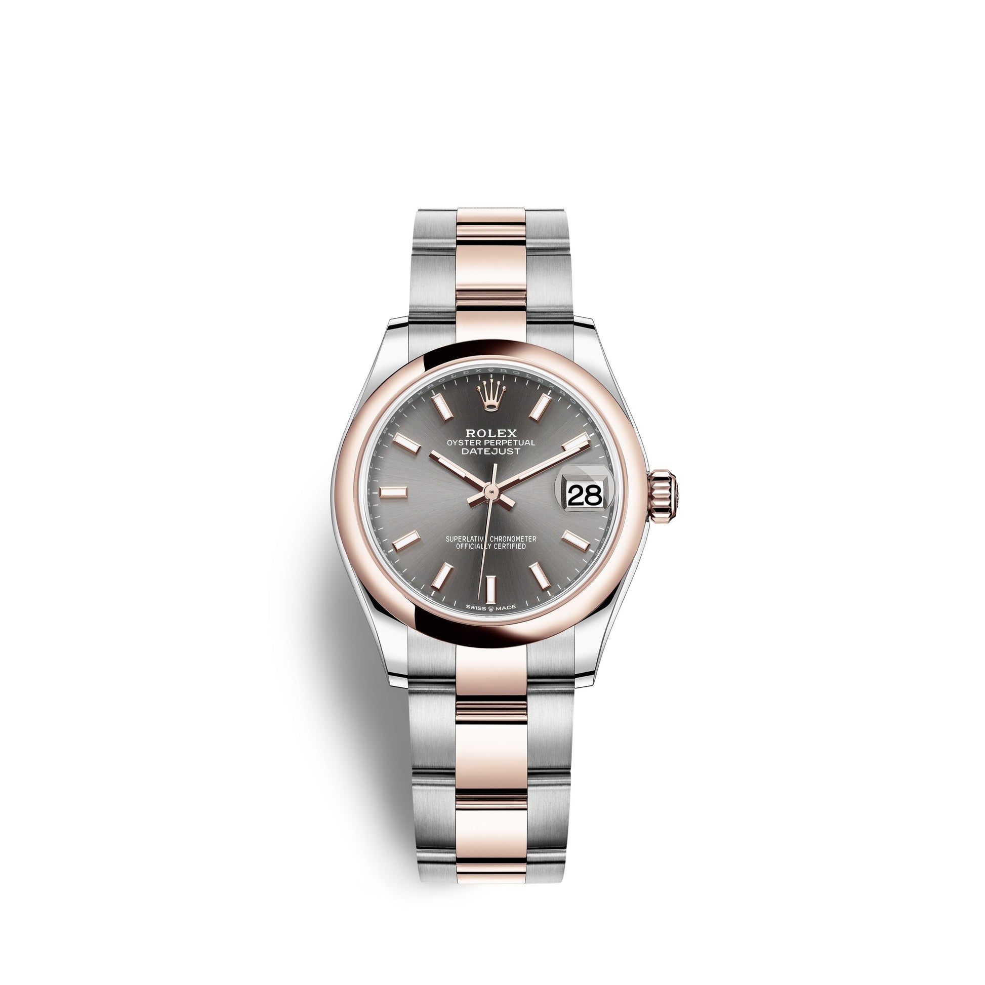 Datejust 31, Oystersteel and Everose Gold, Ref# 278241-0017