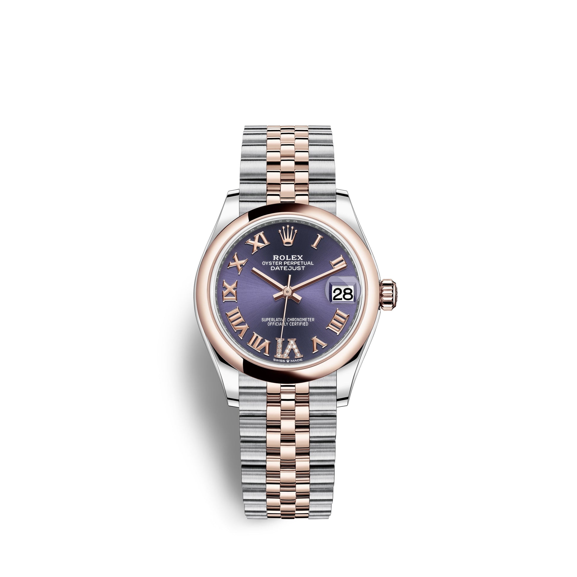 Datejust 31, Oystersteel and Everose Gold, Ref# 278241-0020