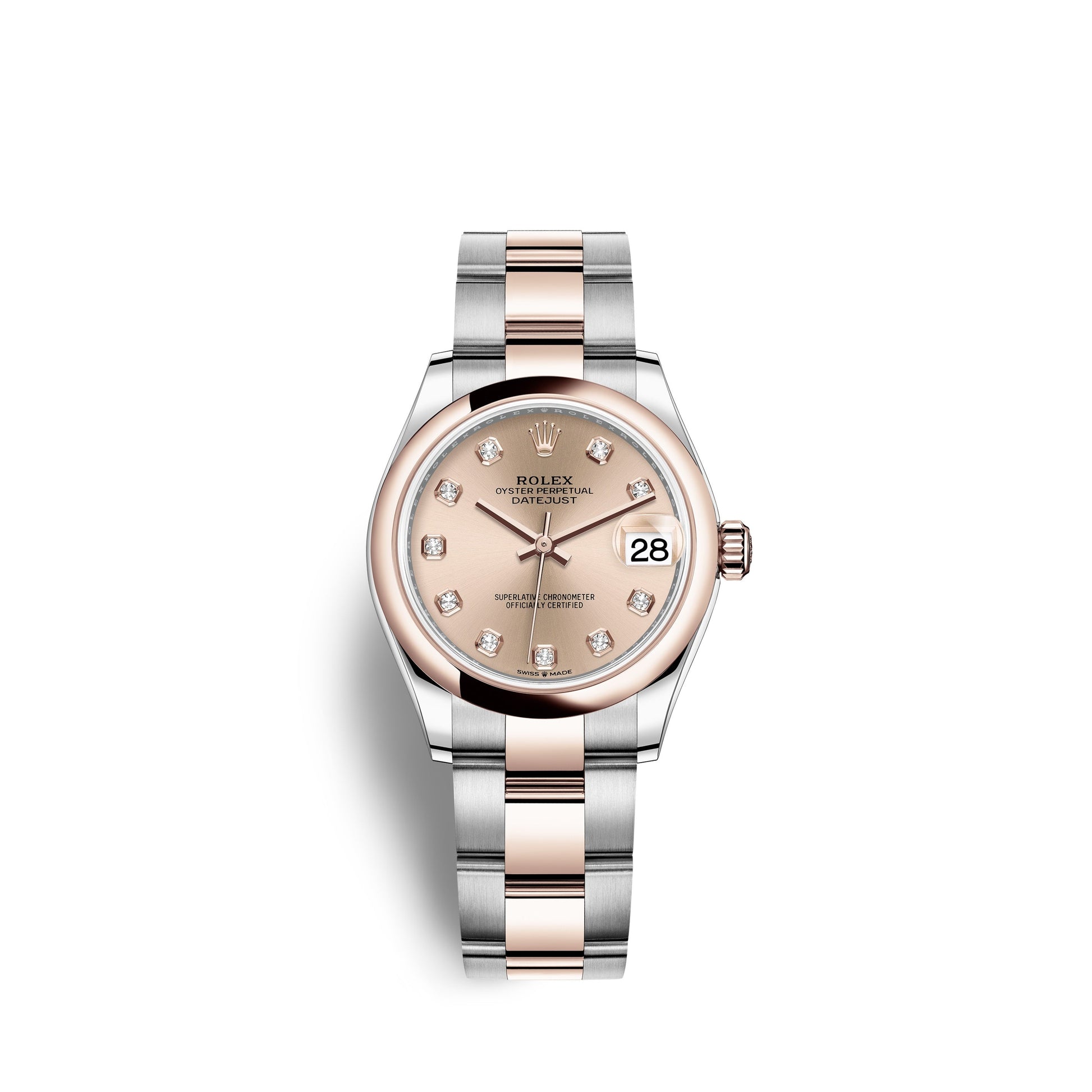 Datejust 31, Oystersteel and Everose Gold, Ref# 278241-0023
