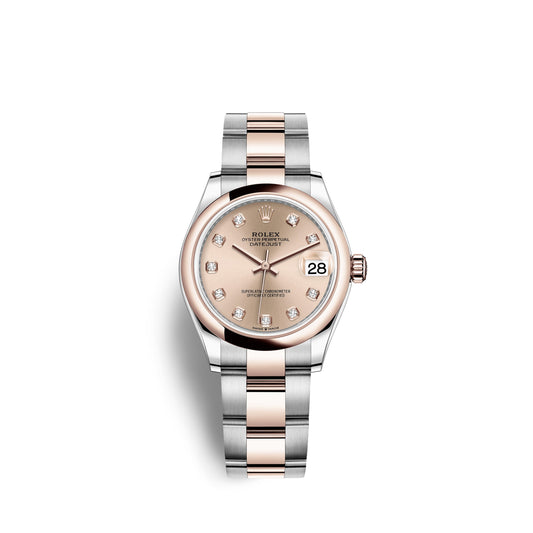 Datejust 31, Oystersteel and Everose Gold, Ref# 278241-0023