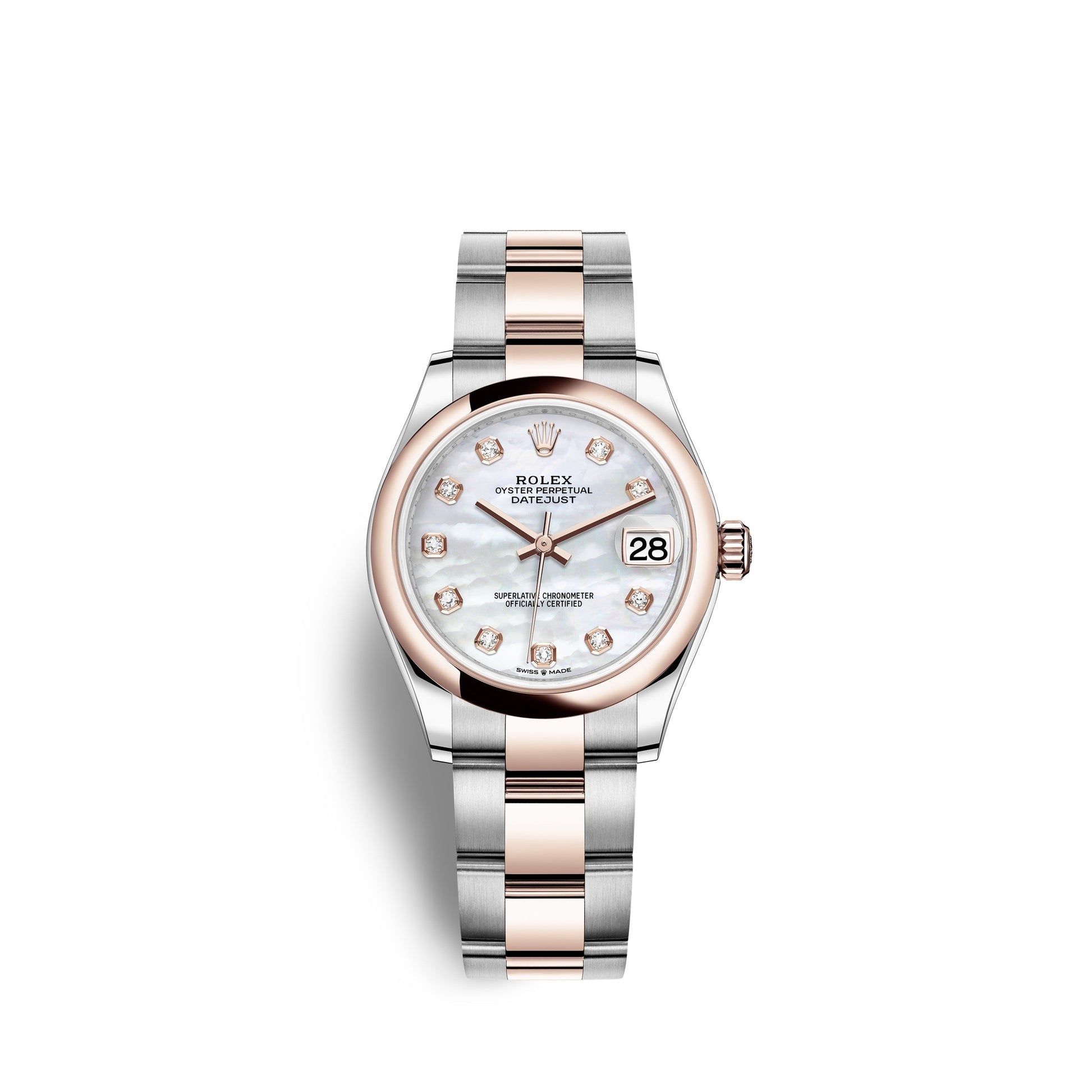 Datejust 31, Oystersteel and Everose Gold, Ref# 278241-0025