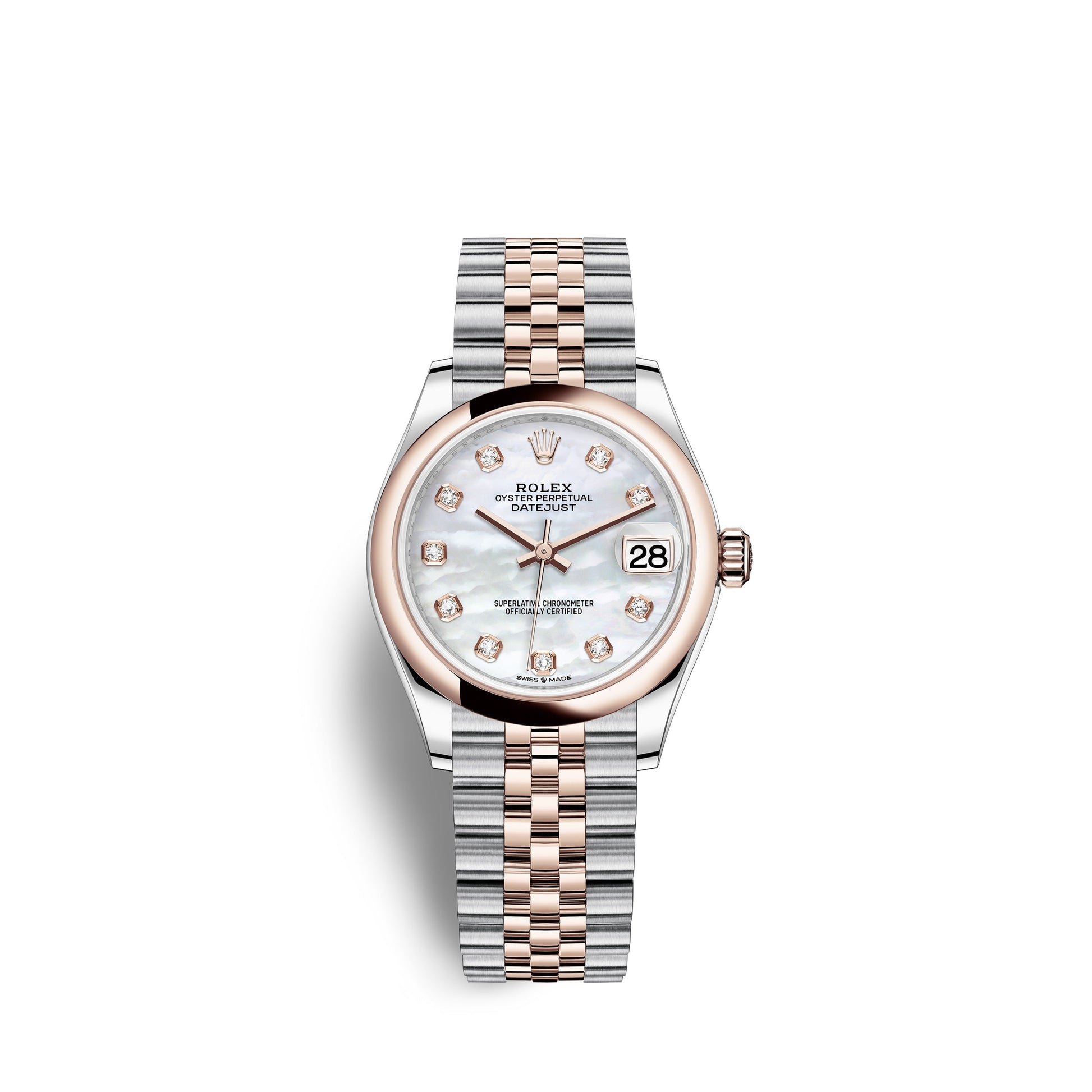 Datejust 31, Oystersteel and Everose Gold, Ref# 278241-0026