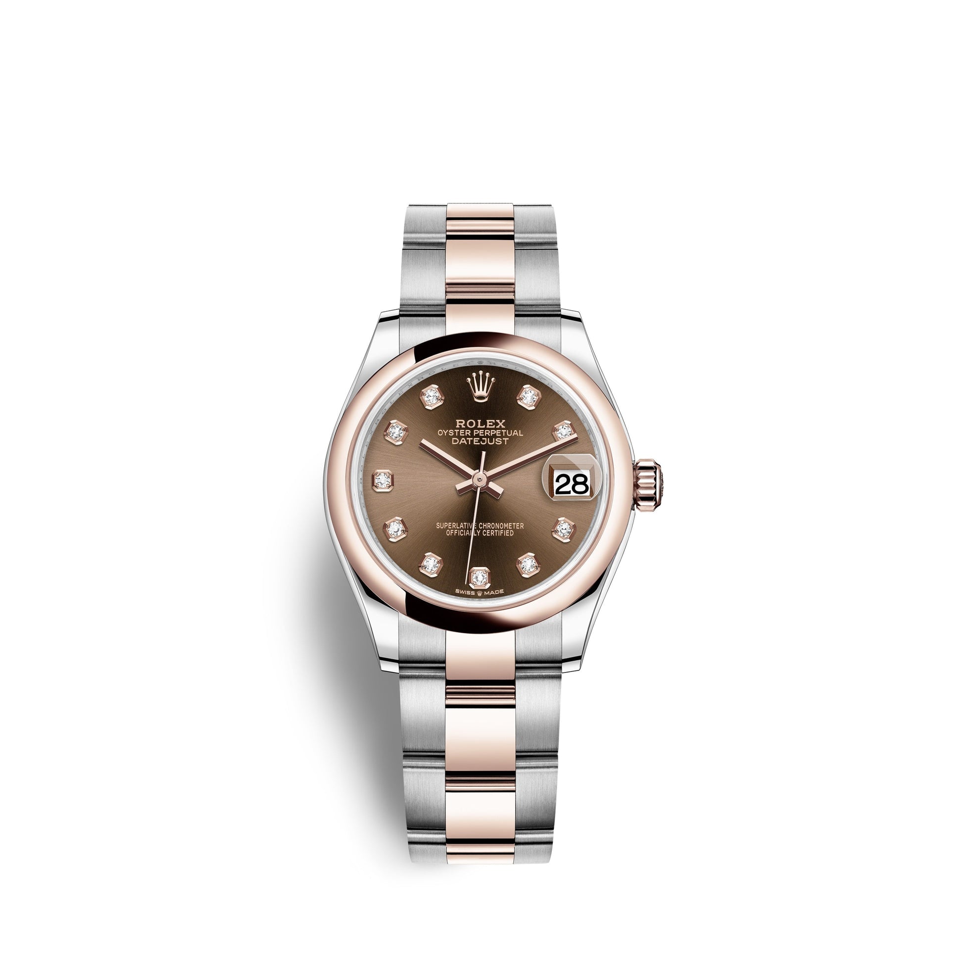 Datejust 31, Oystersteel and Everose Gold, Ref# 278241-0027