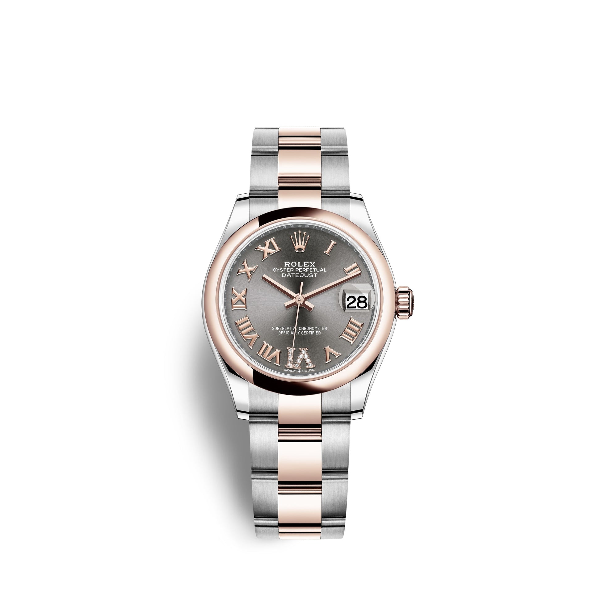 Datejust 31, Oystersteel and Everose Gold, Ref# 278241-0029