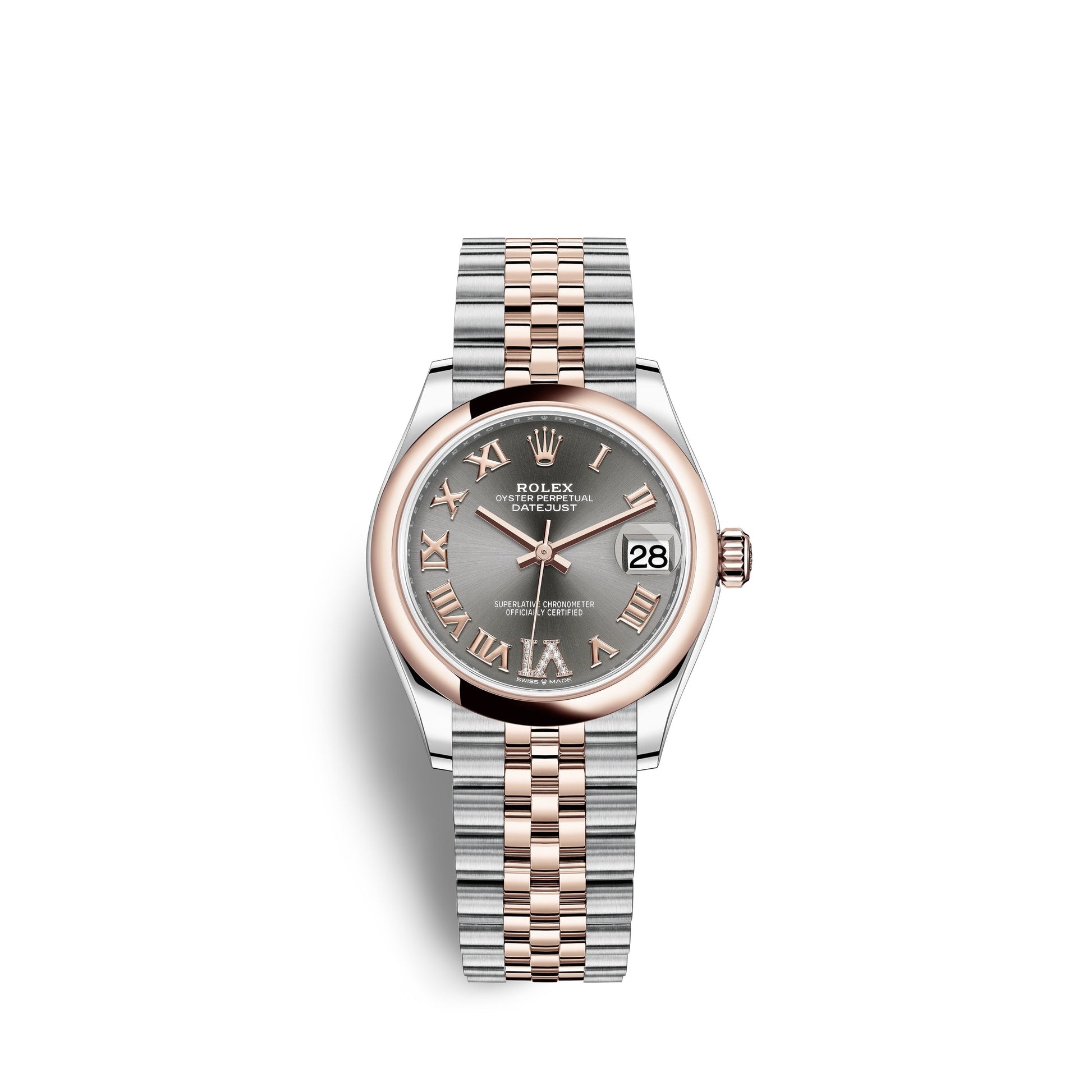 Datejust 31, Oystersteel and Everose Gold, Ref# 278241-0030
