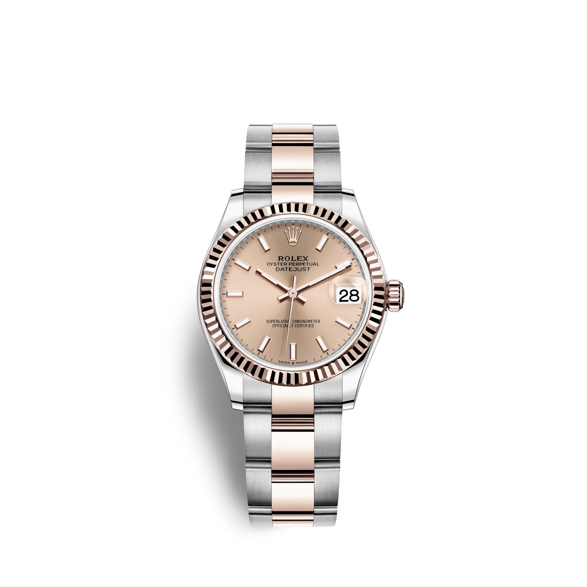 Datejust 31, Oystersteel and 18K Everose Gold, Ref#278271-0009