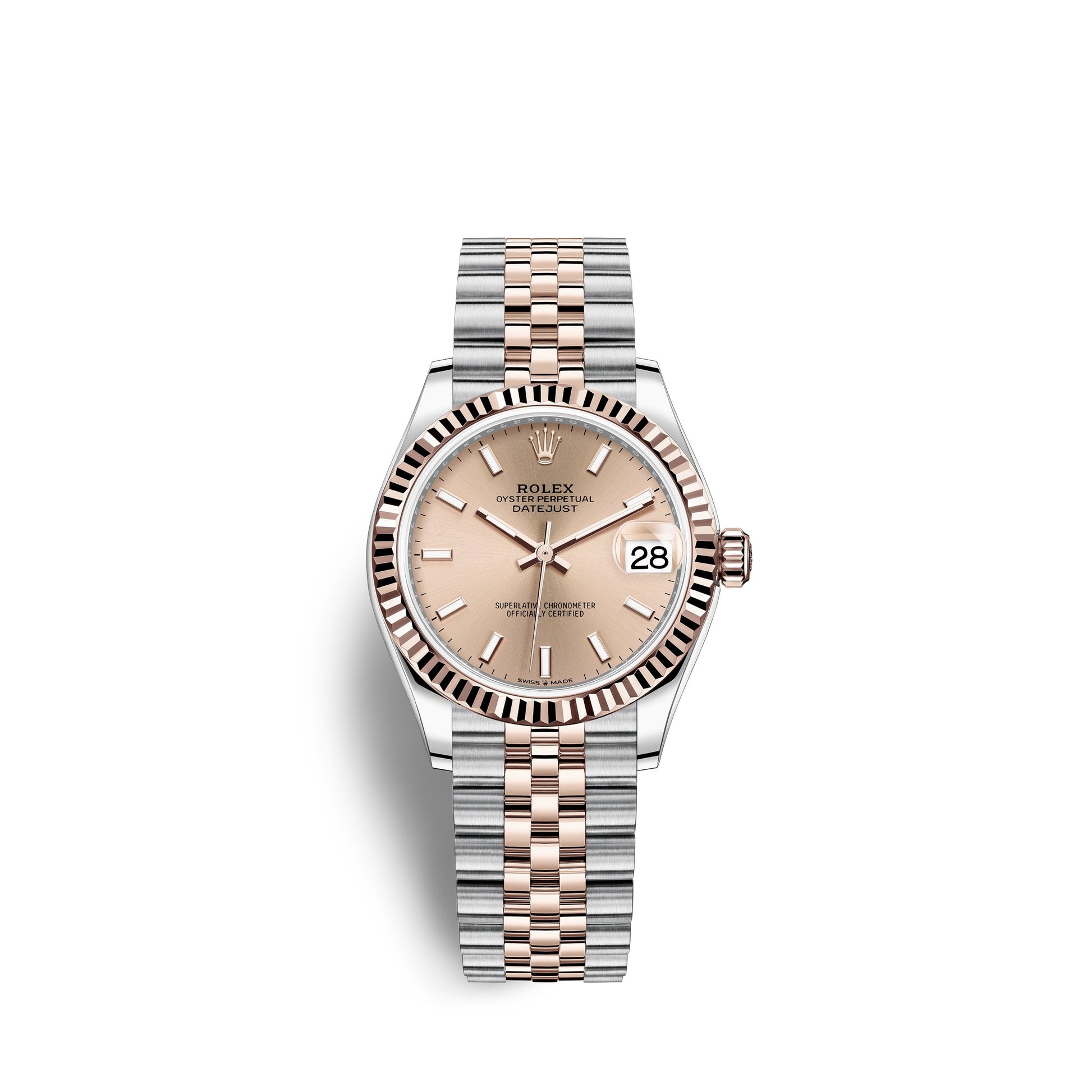 Datejust 31, Oystersteel and 18K Everose Gold, Ref#278271-0010