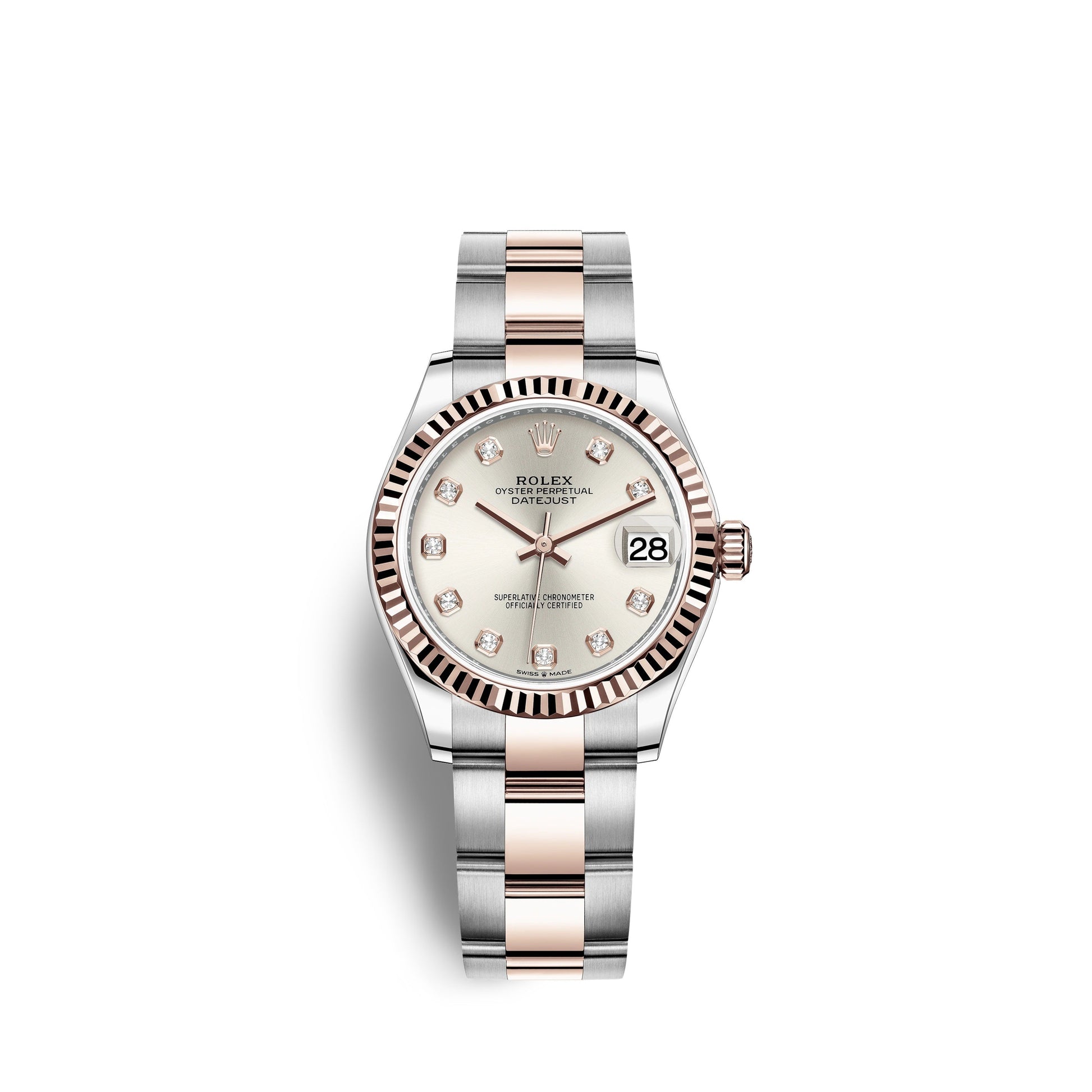 Datejust 31, Oystersteel and 18K Everose Gold, Ref#278271-0015