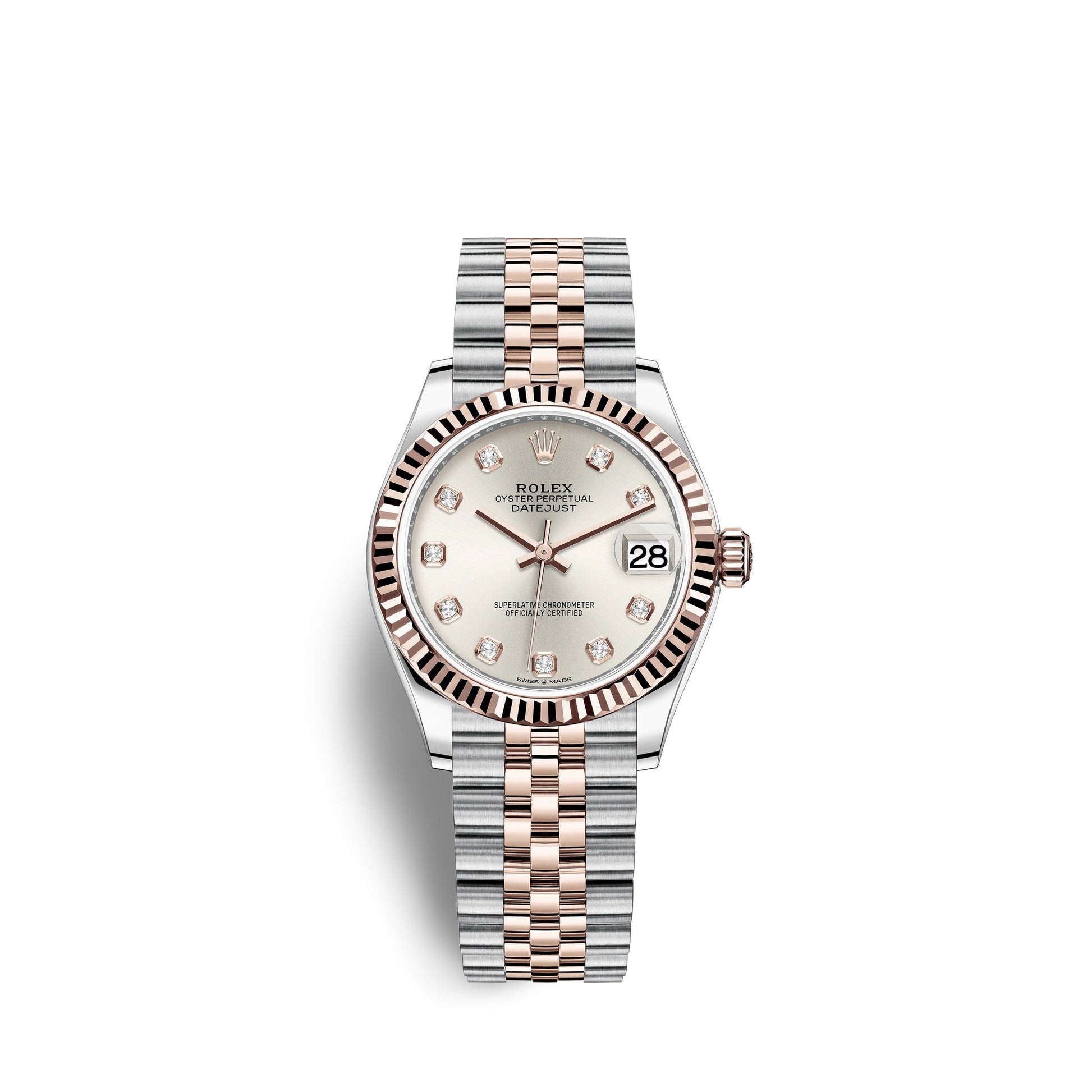 Datejust 31, Oystersteel and 18K Everose Gold, Ref#278271-0016