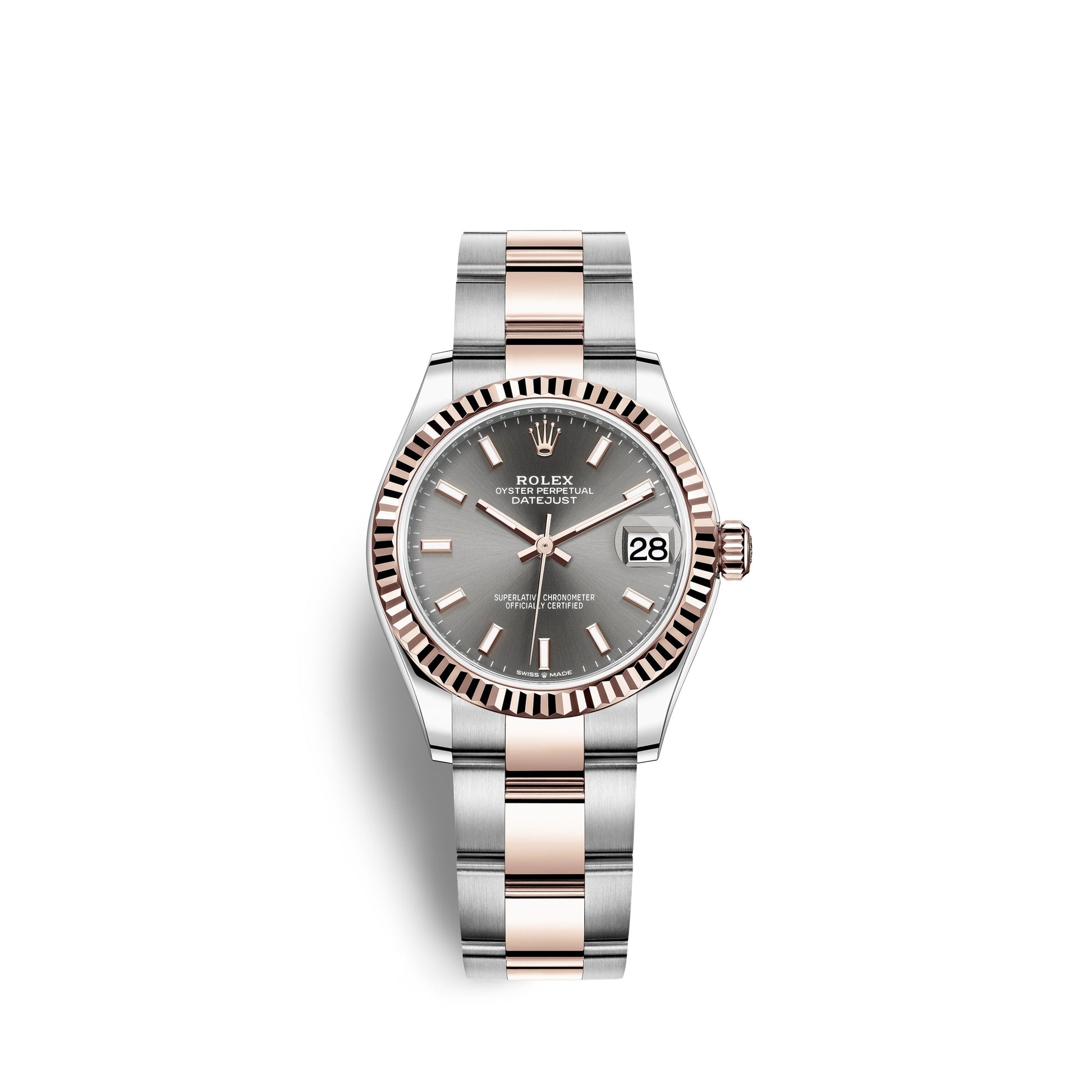 Datejust 31, Oystersteel and 18K Everose Gold, Ref#278271-0017