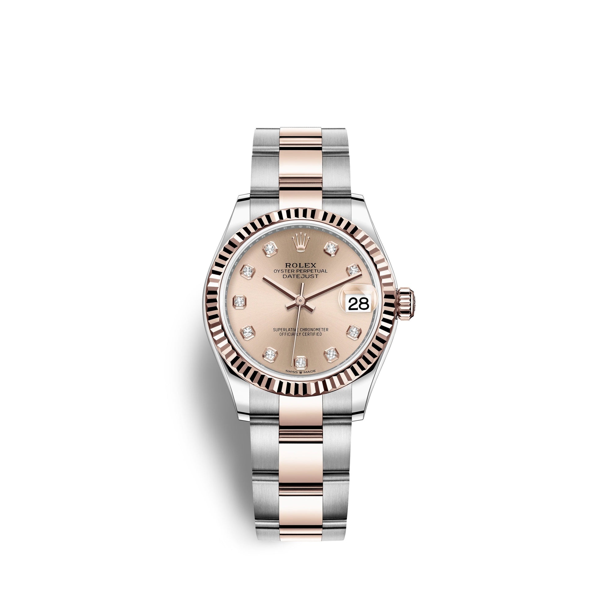 Datejust 31, Oystersteel and 18K Everose Gold, Ref#278271-0023