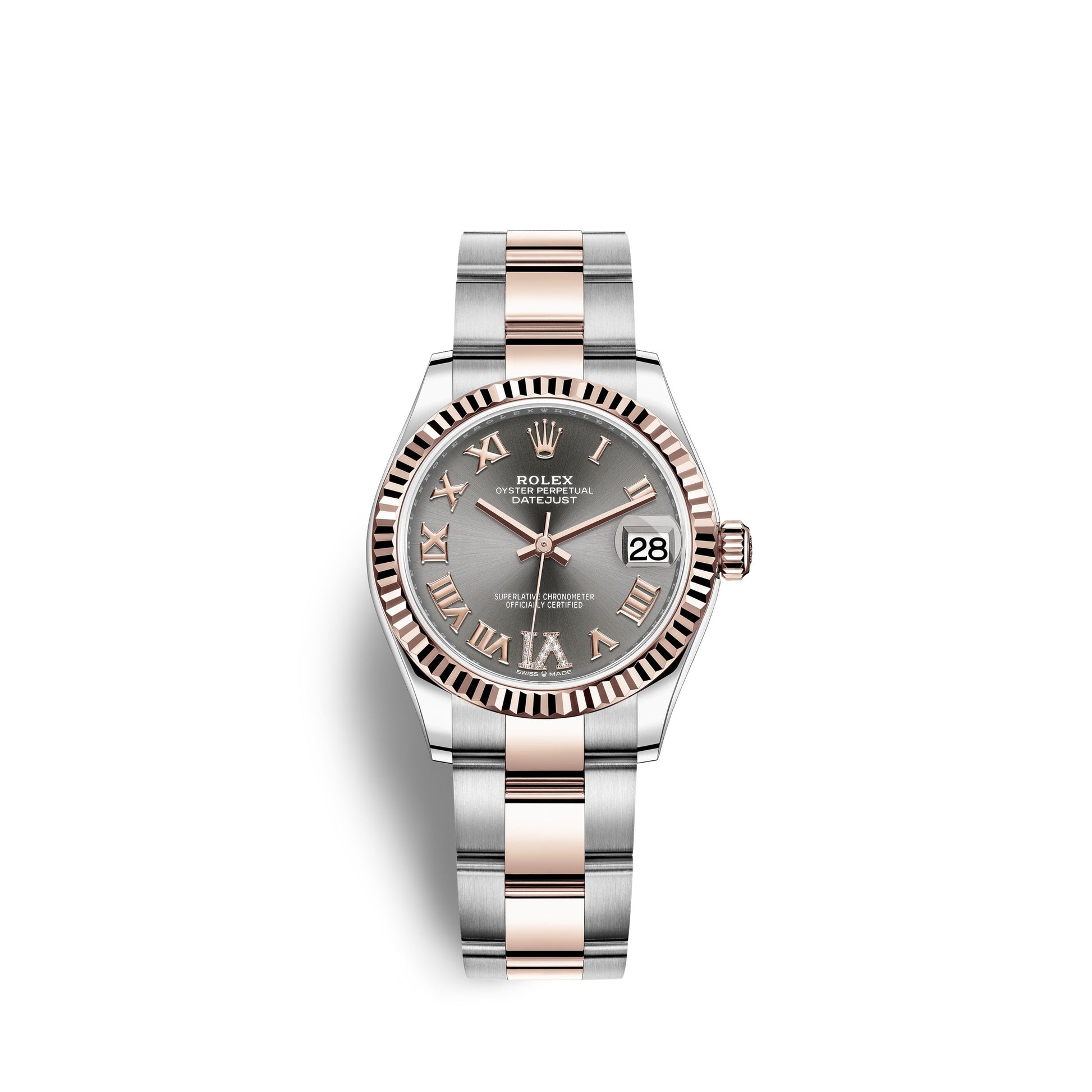 Datejust 31, Oystersteel and 18K Everose Gold, Ref#278271-0029