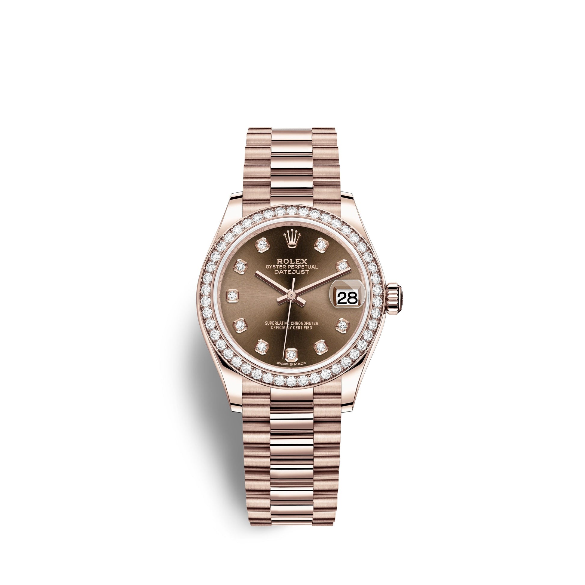 Datejust 31, 18Kt Everose Gold, Ref# 278285RBR-0006