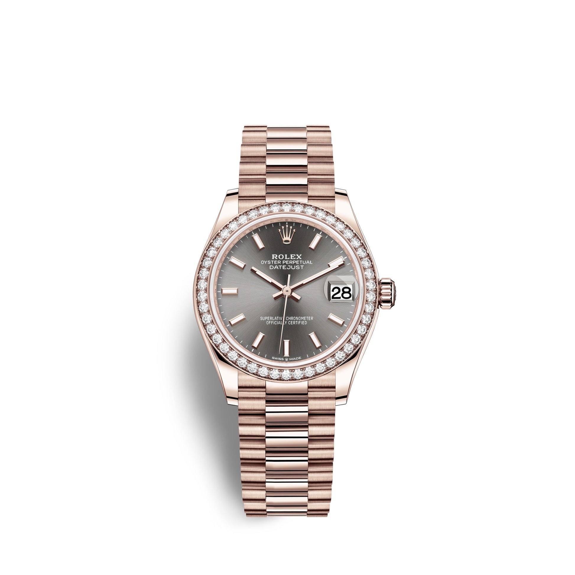 Datejust 31, 18Kt Everose Gold, Ref# 278285RBR-0021
