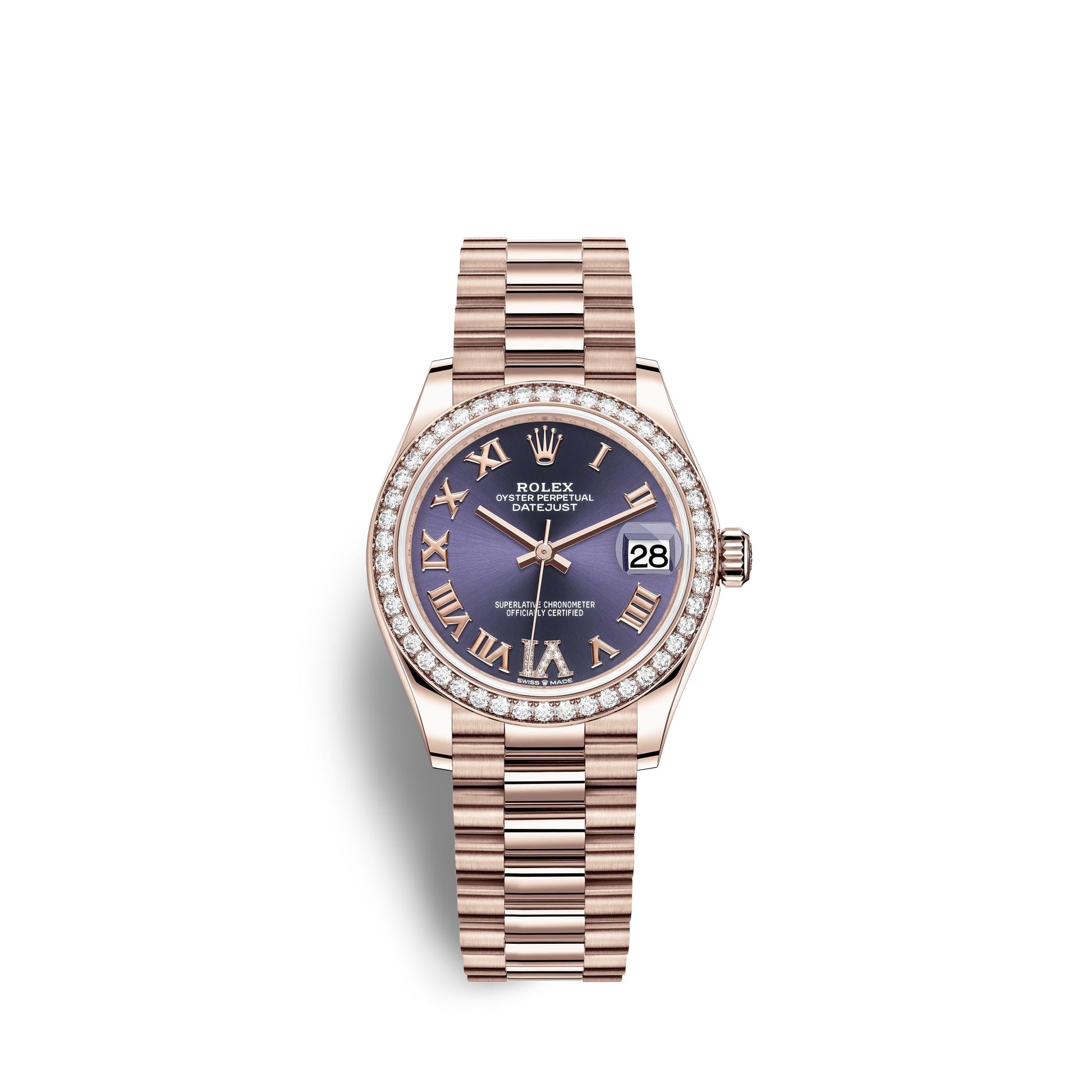 Datejust 31, 18Kt Everose Gold, Ref# 278285RBR-0023