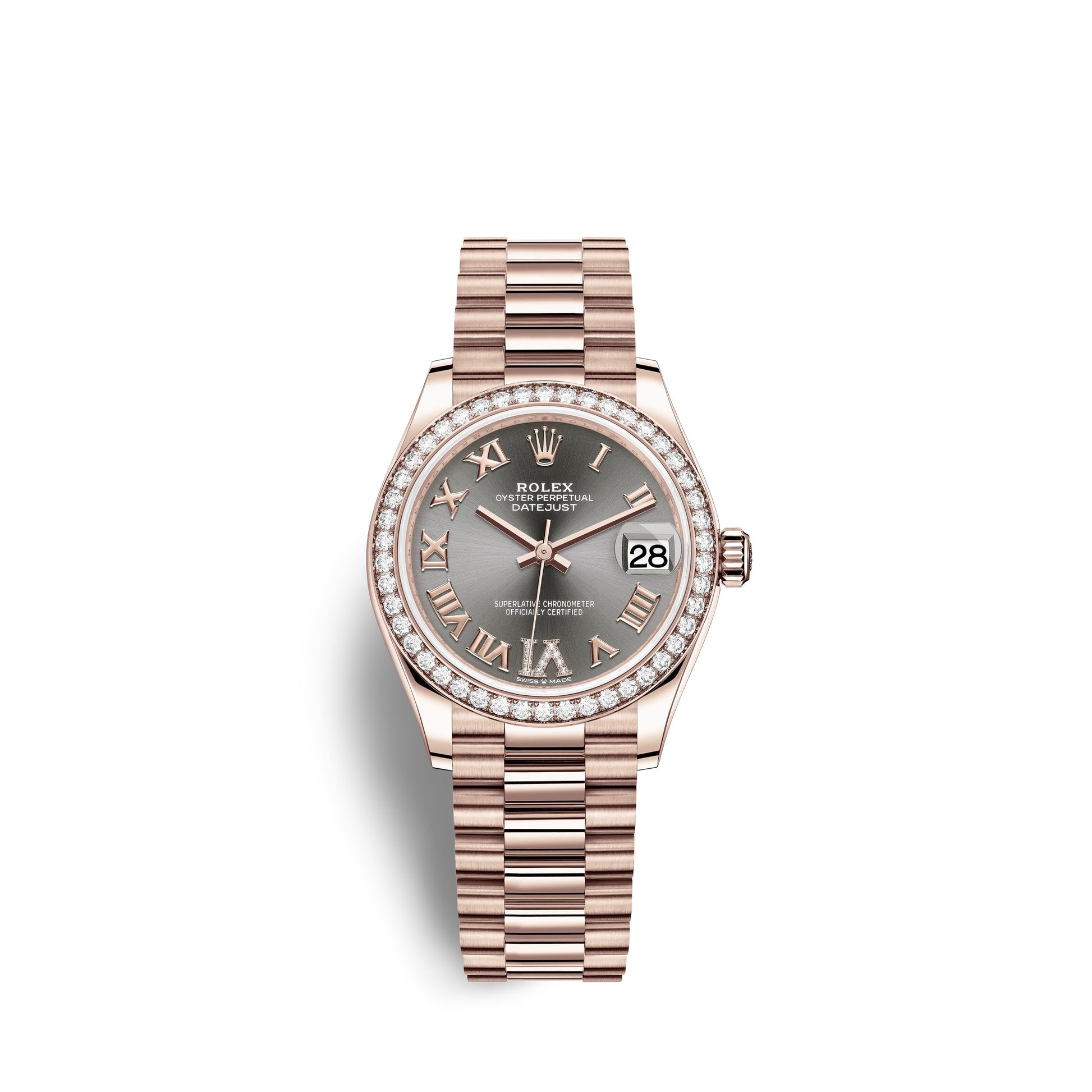 Datejust 31, 18Kt Everose Gold, Ref# 278285RBR-0027