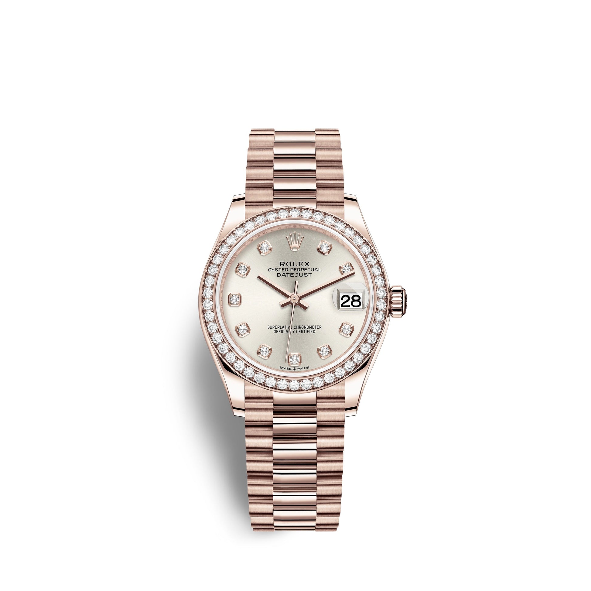 Datejust 31, 18Kt Everose Gold, Ref# 278285RBR-0030