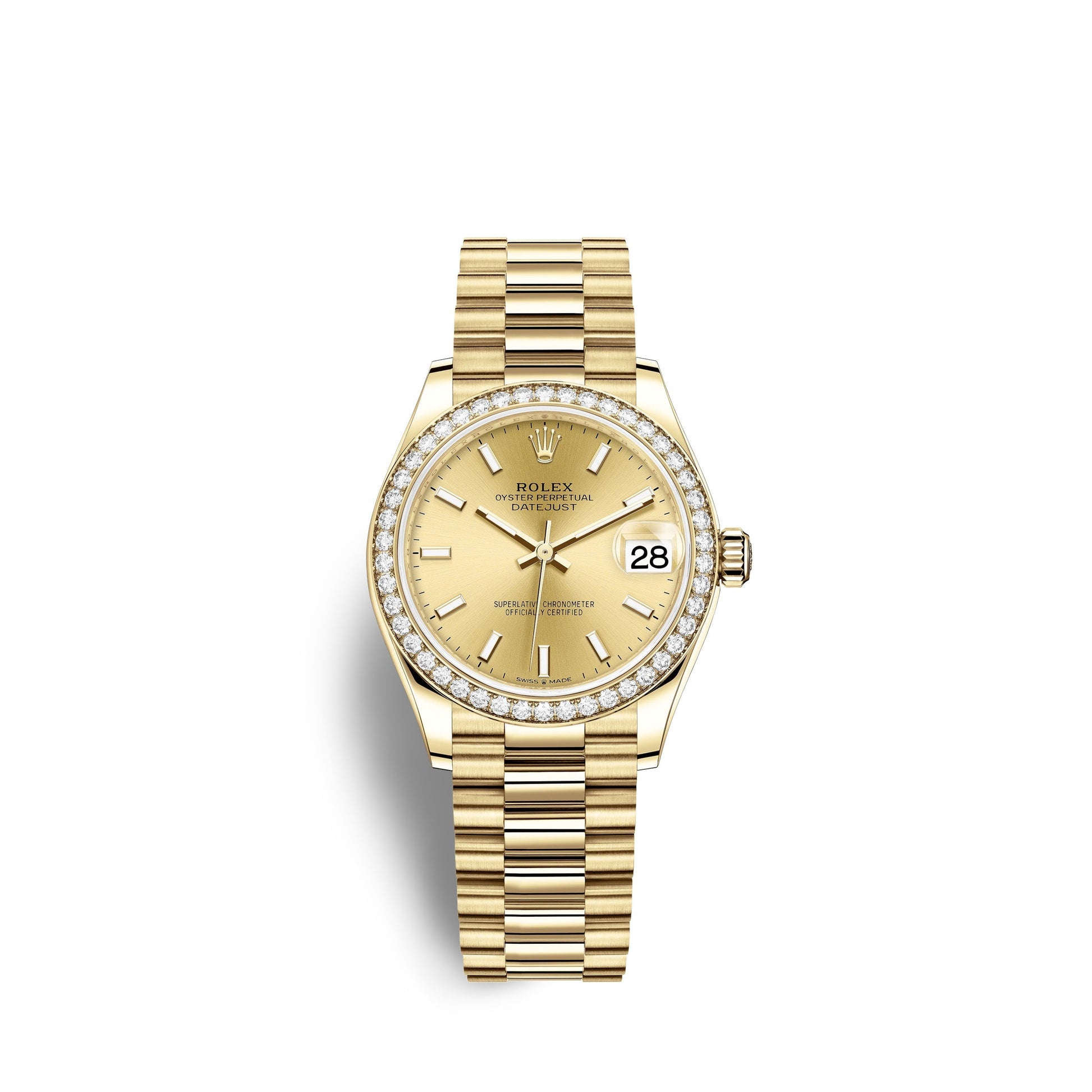 Datejust 31, 18Kt Yellow Gold, Ref# 278288RBR-0022