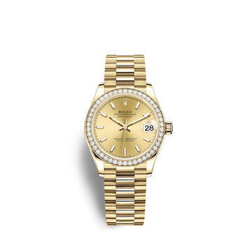 Datejust 31, 18Kt Yellow Gold, Ref# 278288RBR-0022