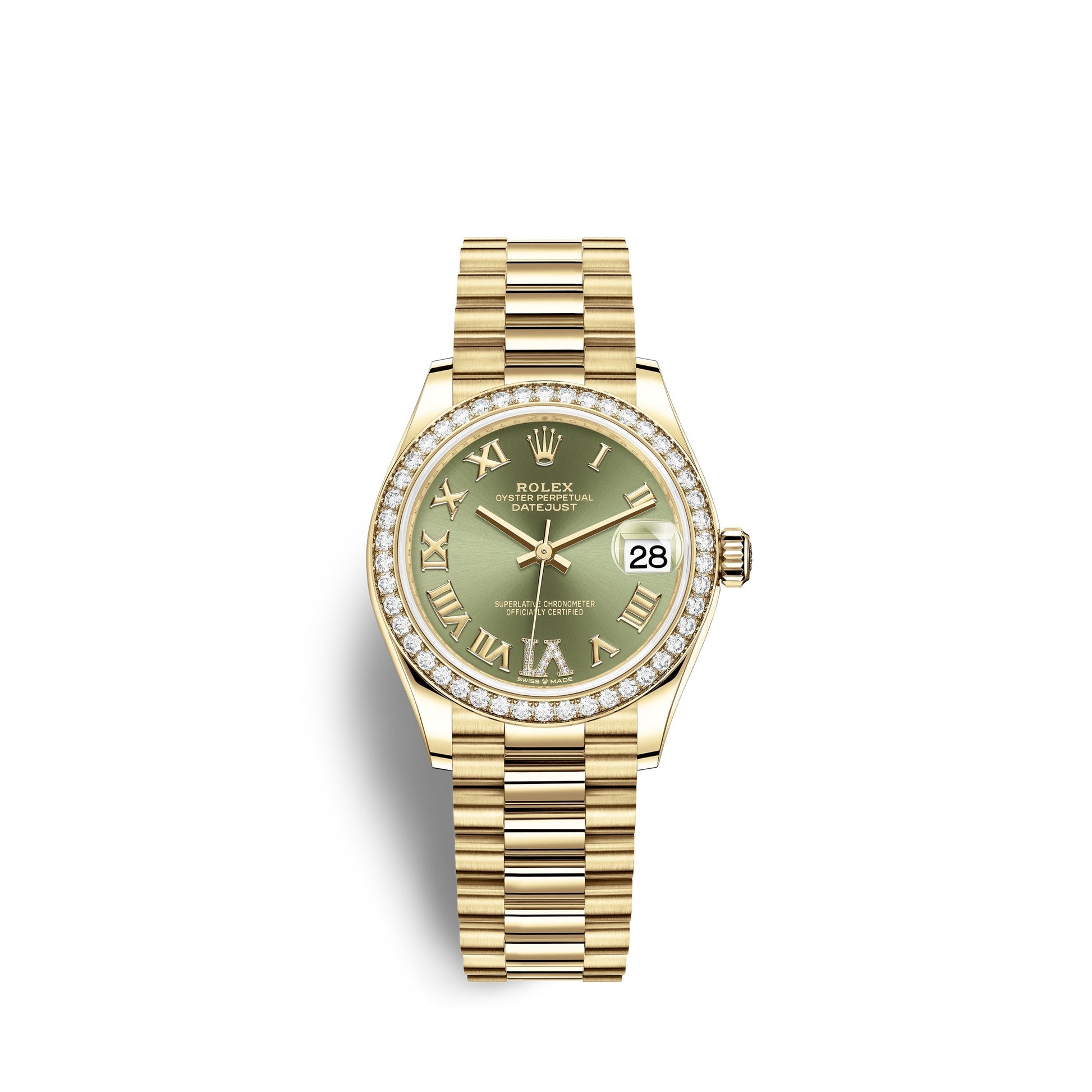 Datejust 31, 18Kt Yellow Gold, Ref# 278288RBR-0024