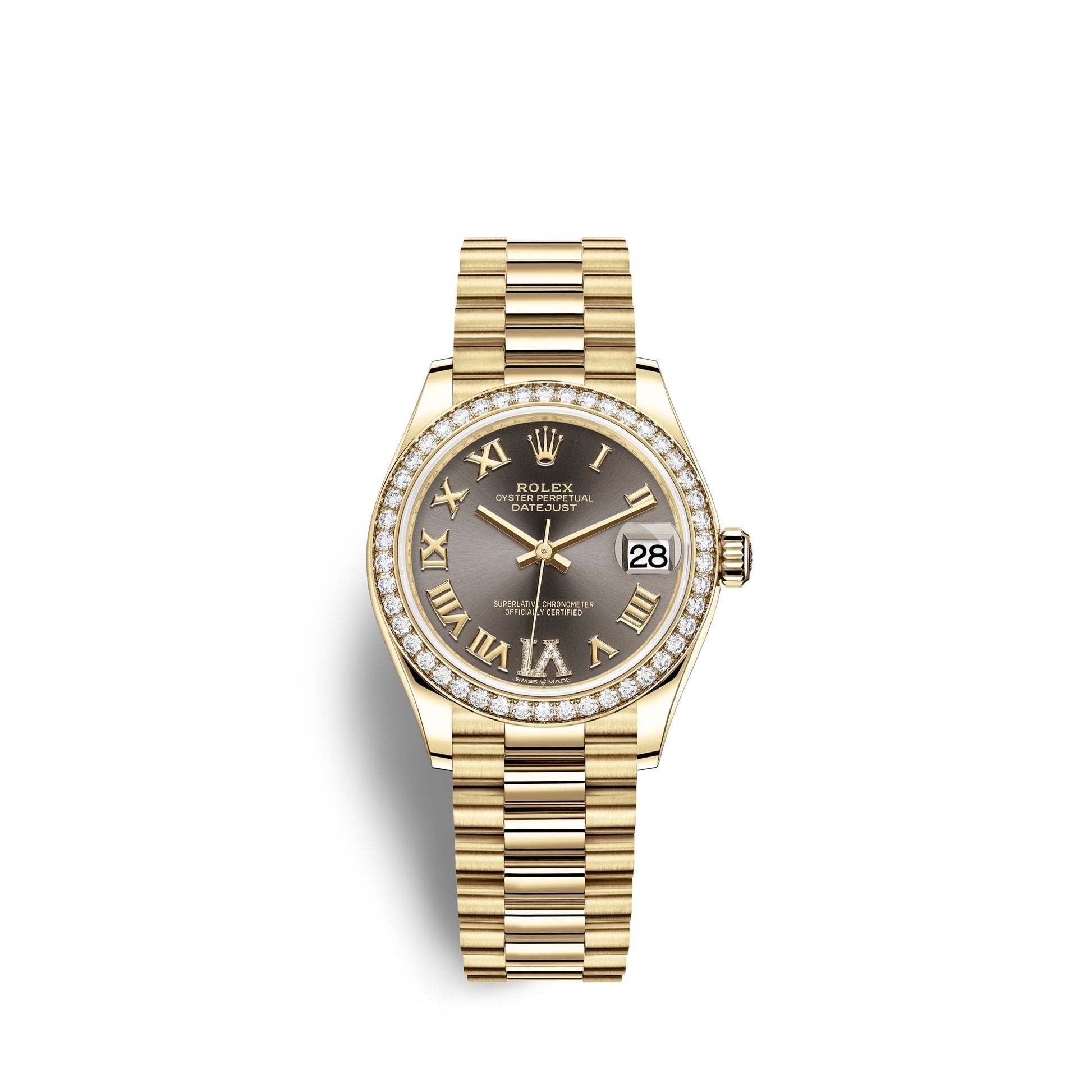 Datejust 31, 18Kt Yellow Gold, Ref# 278288RBR-0026