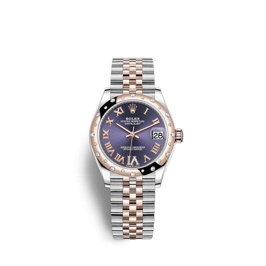 Datejust 31, Oystersteel, 18Kt Everose Gold and Diamonds, Ref# 278341RBR-0020