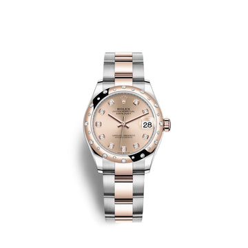 Datejust 31, Oystersteel, 18Kt Everose Gold and Diamonds, Ref# 278341RBR-0023
