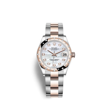 Datejust 31, Oystersteel, 18Kt Everose Gold and Diamonds, Ref# 278341RBR-0025