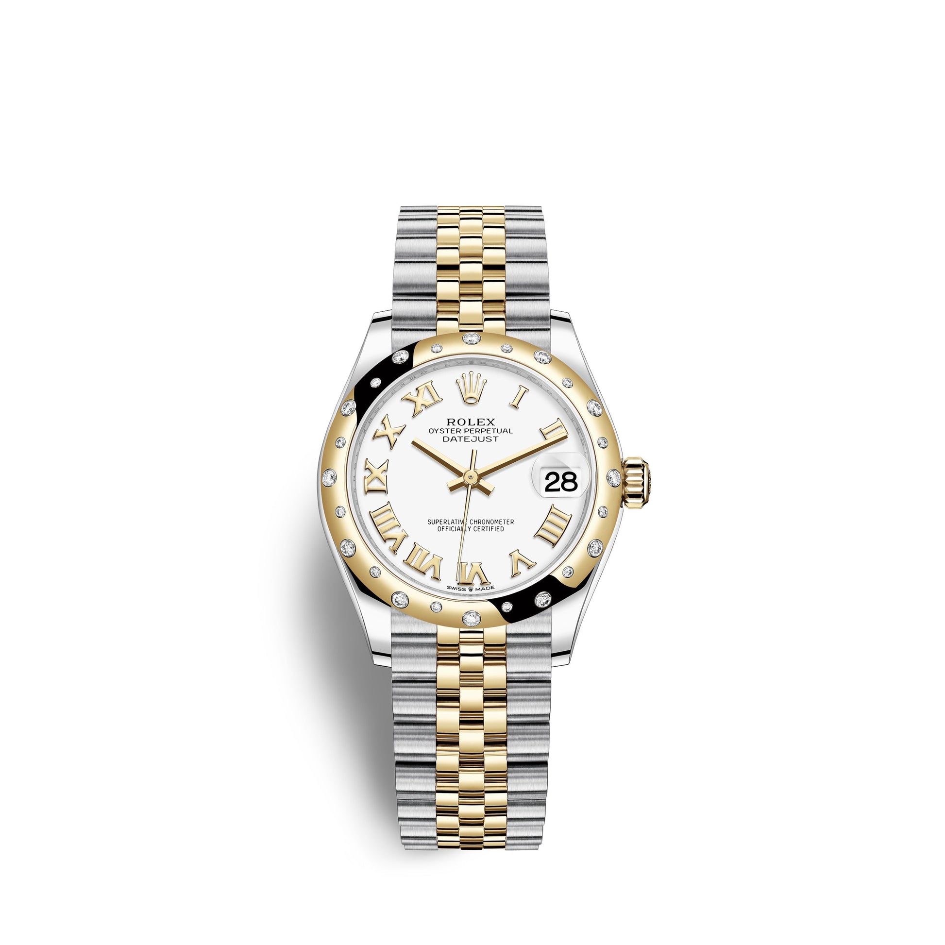 Datejust 31, Oystersteel, 18Kt Yellow Gold and Diamonds, Ref# 278343RBR-0002