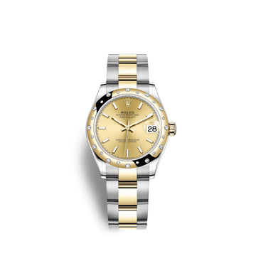 Datejust 31, Oystersteel, 18Kt Yellow Gold and Diamonds, Ref# 278343RBR-0013
