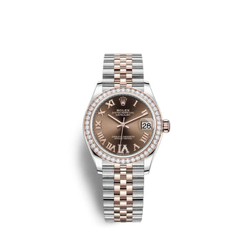 Datejust 31, Oystersteel, 18Kt Everose Gold and Diamonds, Ref# 278381RBR-0006