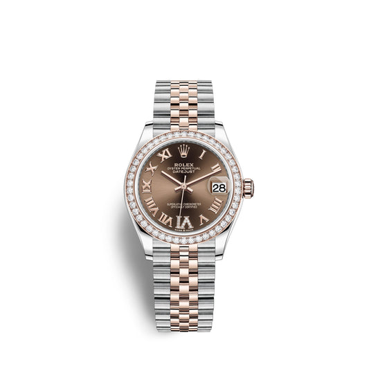 Datejust 31, Oystersteel, 18Kt Everose Gold and Diamonds, Ref# 278381RBR-0006