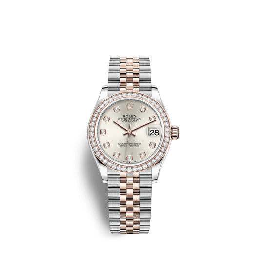 Datejust 31, Oystersteel, 18Kt Everose Gold and Diamonds, Ref# 278381RBR-0016