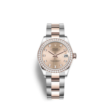 Datejust 31, Oystersteel, 18Kt Everose Gold and Diamonds, Ref# 278381RBR-0023